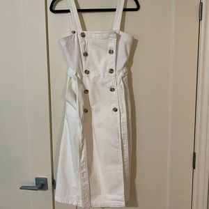 Jcrew off white denim dress